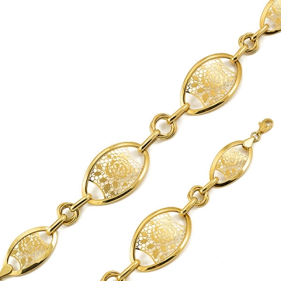 Złota efektowna bransoletka z kolekcji Neonero / pr.585
