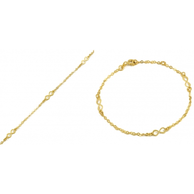 złota bransoletka z ozdobnymi elementami / pr.585