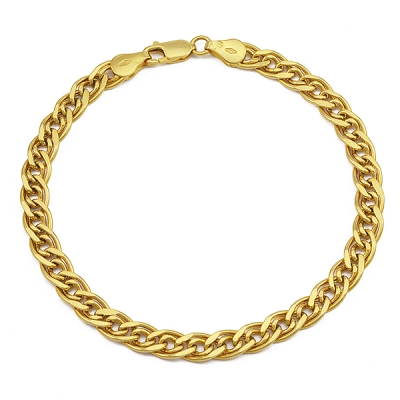 Bransoletka żółte złoto 585 splot: Mona Lisa dł.21 cm