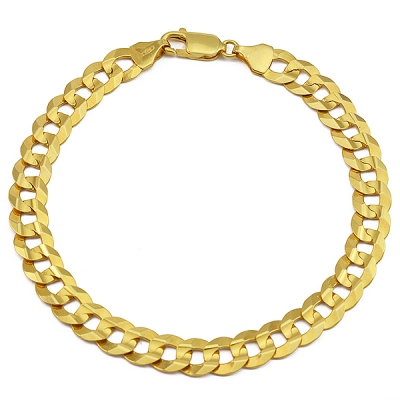 Bransoletka żółte złoto 585 splot: Pancerka dł.21,5 cm