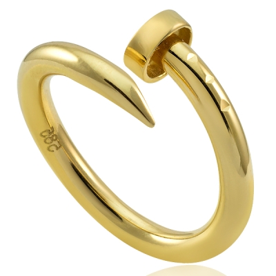 Złoty pierścionek GWÓŹDŹ / pr.585