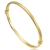 złota bransoletka sztywna owalna grecki motyw / 585 14k