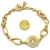 Złota bransoletka z cyrkoniami modna kolekcja / 585
