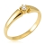 złoty pierścionek z brylantem 0,06 ct / pr.585