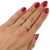 Złoty zaręczynowy pierścionek z 10 brylantami 0,09 ct / pr.585