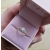 Pierścionek z moissanitami 0,55ct żółte złoto 585