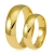 złote obrączki ślubne 5mm ozdobione brylantem komplet  pr.585