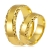 złote obrączki ślubne diamentowane 6mm komplet  pr.585