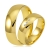 złote obrączki ślubne 5,5mm ozdobione brylantami komplet  pr.585
