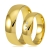 złote obrączki ślubne 5,5mm ozdobione brylantami komplet  pr.585