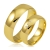 Złote Obrączki Ślubne 5,5mm Ozdobione Brylantami Komplet  pr.585
