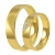 złote obrączki ślubne płaskie 5mm ozdobione brylantami komplet  pr.585