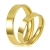złote obrączki ślubne płaskie 4mm komplet  pr.585