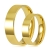 złote obrączki ślubne płaskie 5mm komplet  pr.333