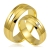 złote obrączki ślubne 5,5mm ozdobione brylantem komplet  pr.585