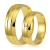 złote obrączki ślubne 5,5mm ozdobione brylantem komplet  pr.585