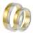 złote dwukolorowe obrączki ślubne 5,5mm komplet pr.585