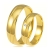 złote obrączki ślubne 4,5mm ozdobione brylantem komplet  pr.585