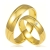 złote obrączki ślubne 4,5mm ozdobione brylantem komplet  pr.585