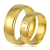 złote obrączki ślubne 6mm ozdobione brylantami komplet  pr.585