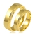 Złote Obrączki Ślubne Płaskie Diamentowane 5mm Komplet  pr.585