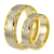 złote obrączki ślubne dwukolorowe ozdobione brylantami komplet  pr.585