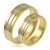 Złote Dwukolorowe Obrączki Ślubne 5mm Komplet pr.585