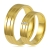 złote obrączki ślubne 5mm ozdobione brylantami komplet  pr.585