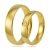 złote obrączki ślubne ozdobione brylantem komplet  pr.585