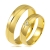 Złote Obrączki Ślubne 4,5mm Ozdobione Brylantami Komplet  pr.585
