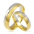 złote obrączki ślubne 4,5mm ozdobione brylantami komplet  pr.585