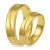 złote obrączki ślubne płaskie fazowane 5mm komplet  pr.585