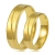 złote obrączki ślubne płaskie fazowane 5mm komplet  pr.585