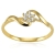 złoty pierścionek z cyrkoniami  / pr.585