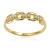 złoty pierścionek obrączka z cyrkoniami / pr.585