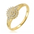 Złoty pierścionek z cyrkoniami  / pr.585