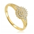 Złoty pierścionek z cyrkoniami  / pr.585