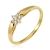 Złoty pierścionek z cyrkoniami / pr.585