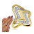 złoty pierścionek z cyrkoniami nowość  / 585