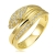 Złoty pierścionek "ŻMIJKA" z cyrkoniami / pr.585
