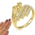 Złoty pierścionek z cyrkoniami NOWOŚĆ  / 585
