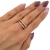 złoty pierścionek obrączka cyrkonie i rubiny / pr.585