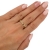 złoty pierścionek obrączka ze znakami nieskończoności  / 585