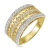 Złoty pierścionek serduszka z cyrkoniami  / pr.585