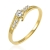 Złoty pierścionek z cyrkoniami / pr.585