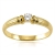 Złoty pierścionek z brylantem 0,10 ct / pr.585