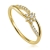 Złoty pierścionek z cyrkoniami Swarovski / pr.585